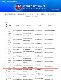 中国教育部涉外监管信息网公布大学
